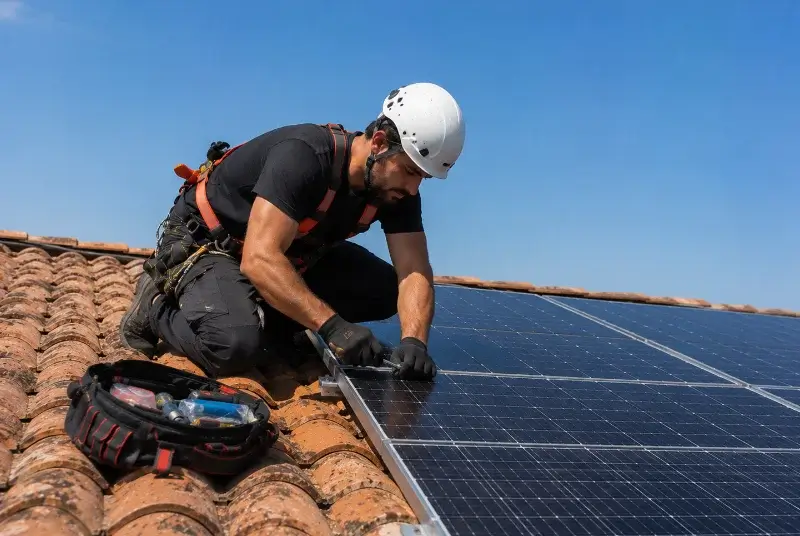 Maintenance et monitoring de panneaux solaires à Péchaudier