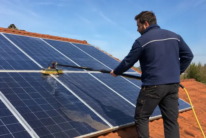 Nettoyage et entretien de panneaux solaires à Péchaudier